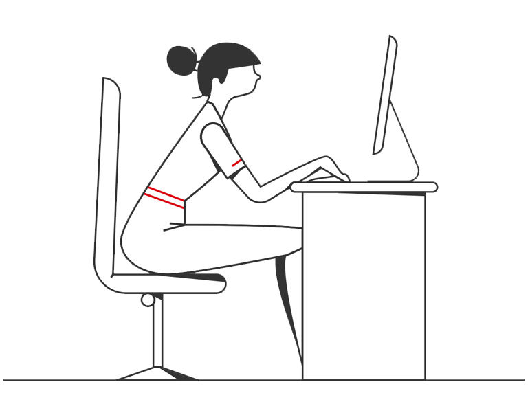 Woman accessing HSBC Business Banking Help Desk on her desktop computer 