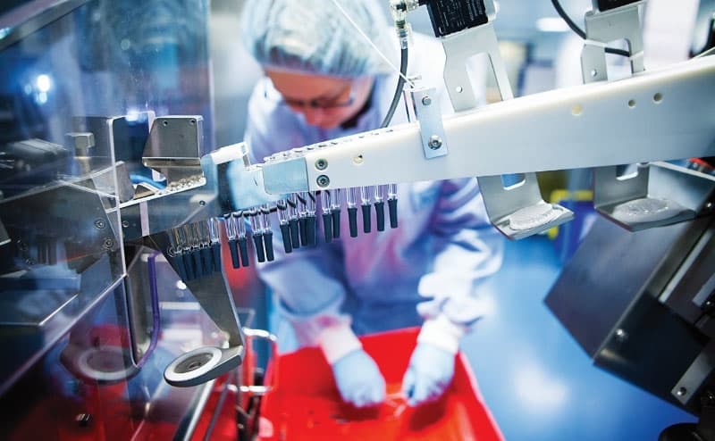 Woman working in laboratory for the largest pharmaceutical distributor in Malaysia Woman working in laboratory for the largest pharmaceutical distributor in Malaysia